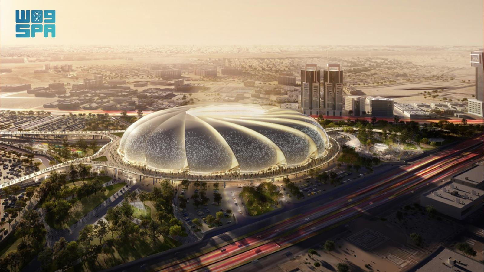 التصميم الرسمي المعلن لملعب أرامكو في الخبر